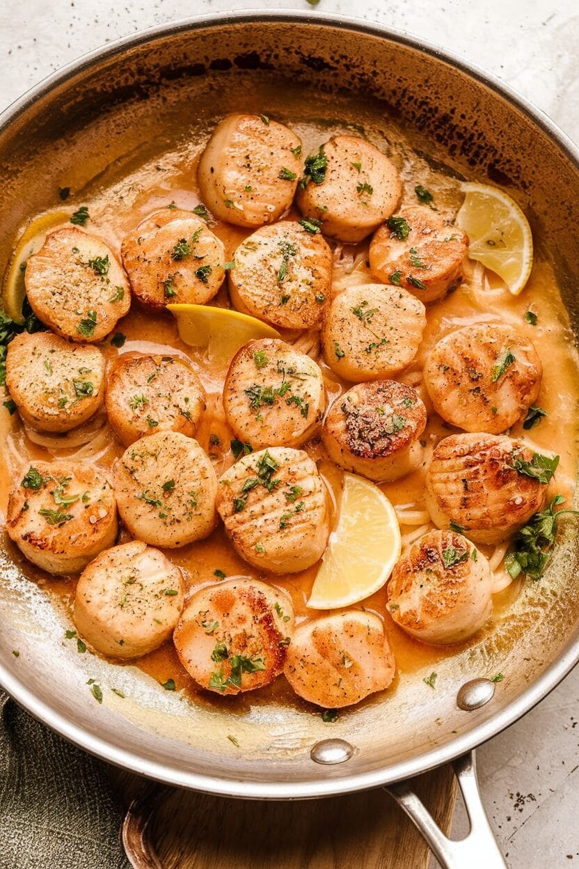 Seared Scallops with Garlic Butter