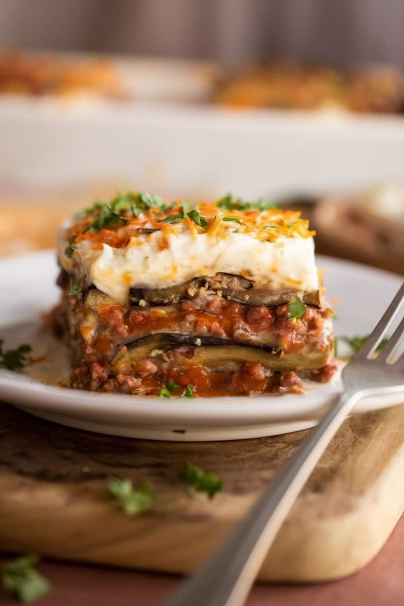 Moussaka (Greek Eggplant Lasagna)