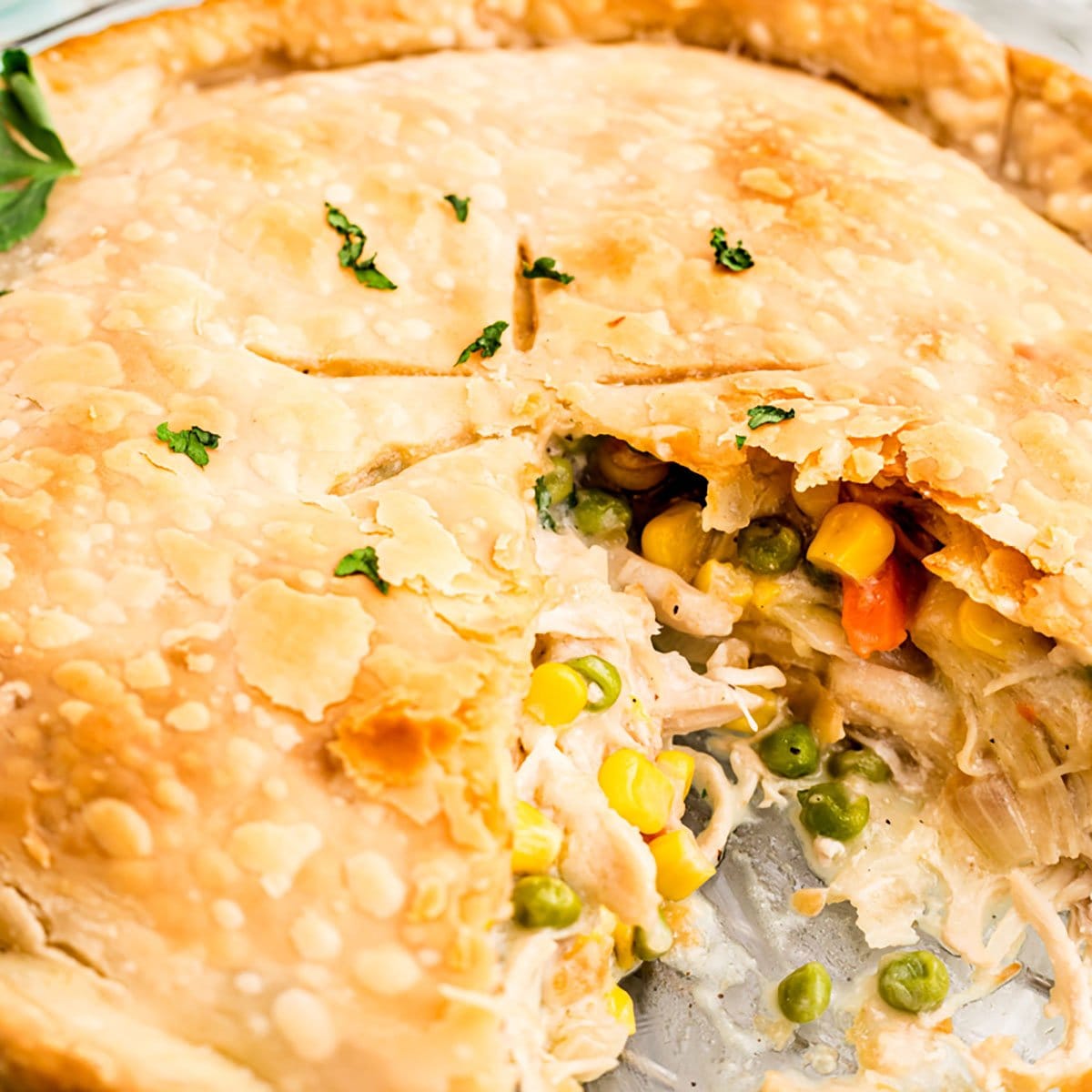 Quick Leftover Chicken Pot Pie Recipe