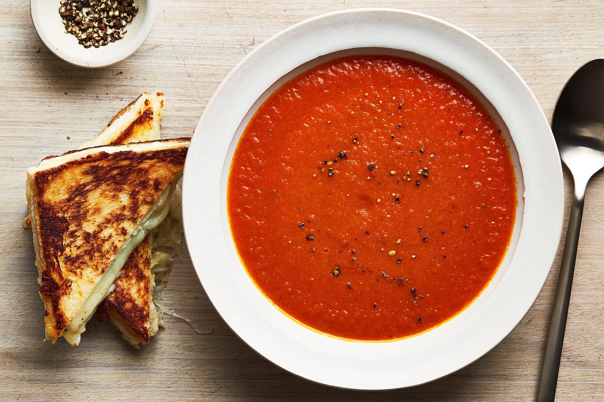 Quick Tomato Soup and Grilled Cheese Recipe