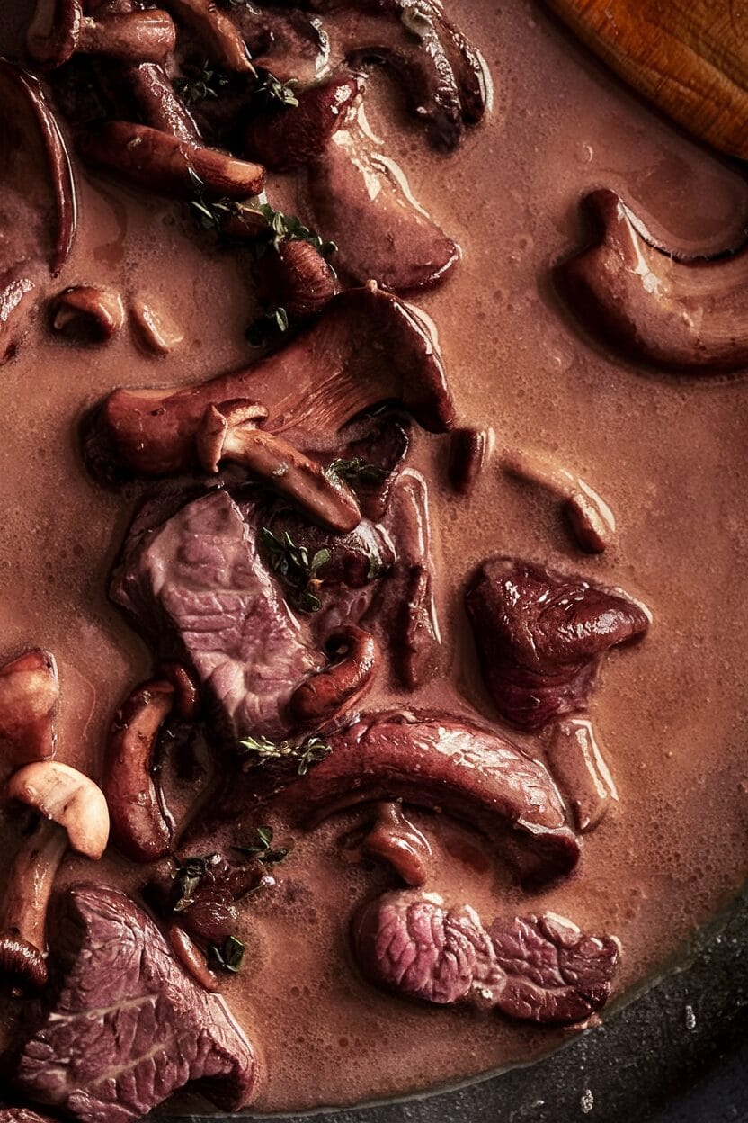 Red Wine Mushroom Sauce
