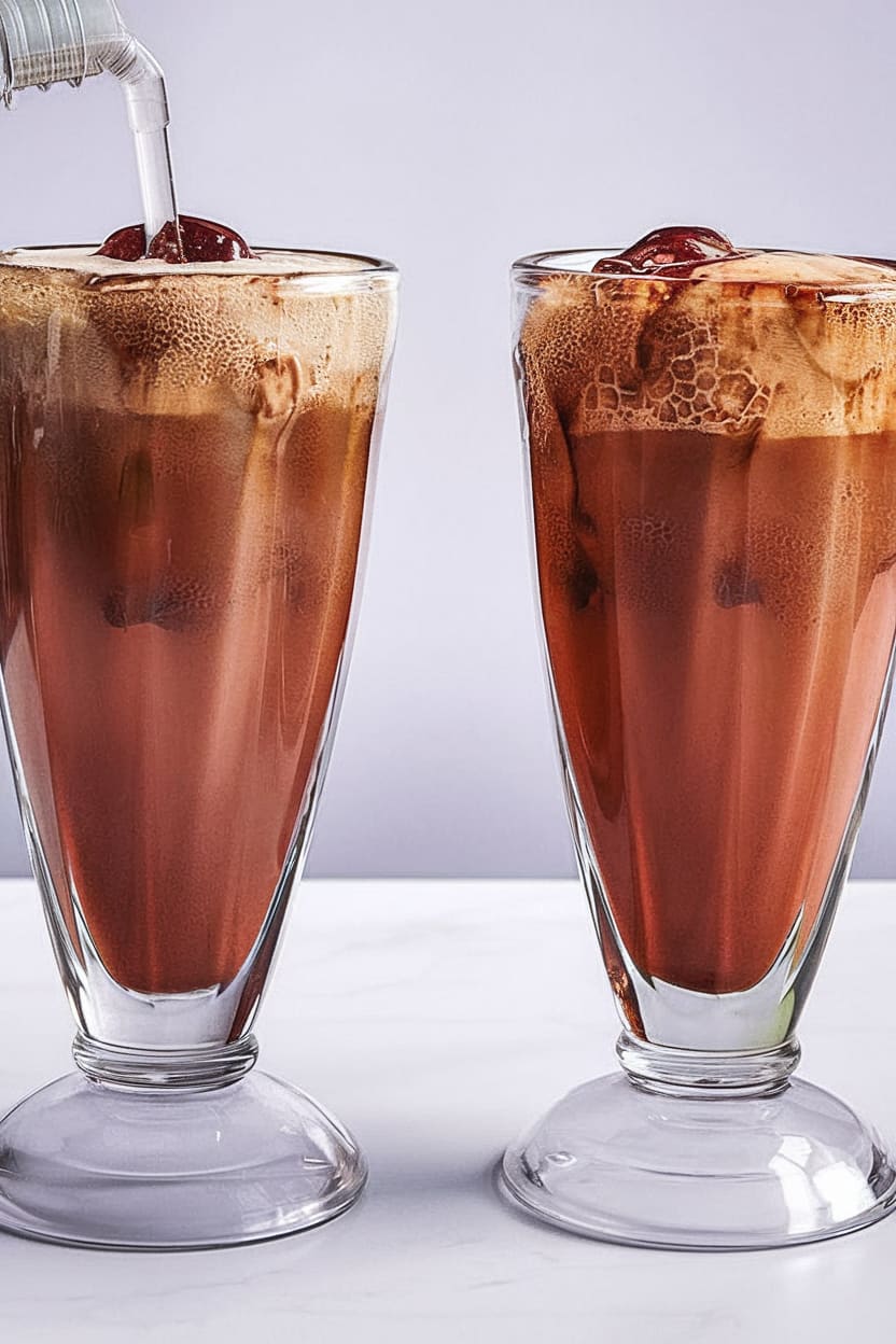 Old-Fashioned Chocolate Ice Cream Soda