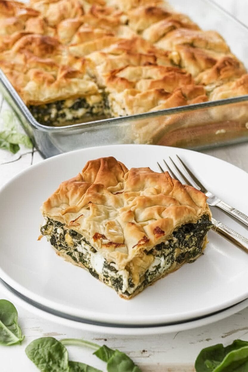 Spanakopita Recipe (Greek Spinach Pie)