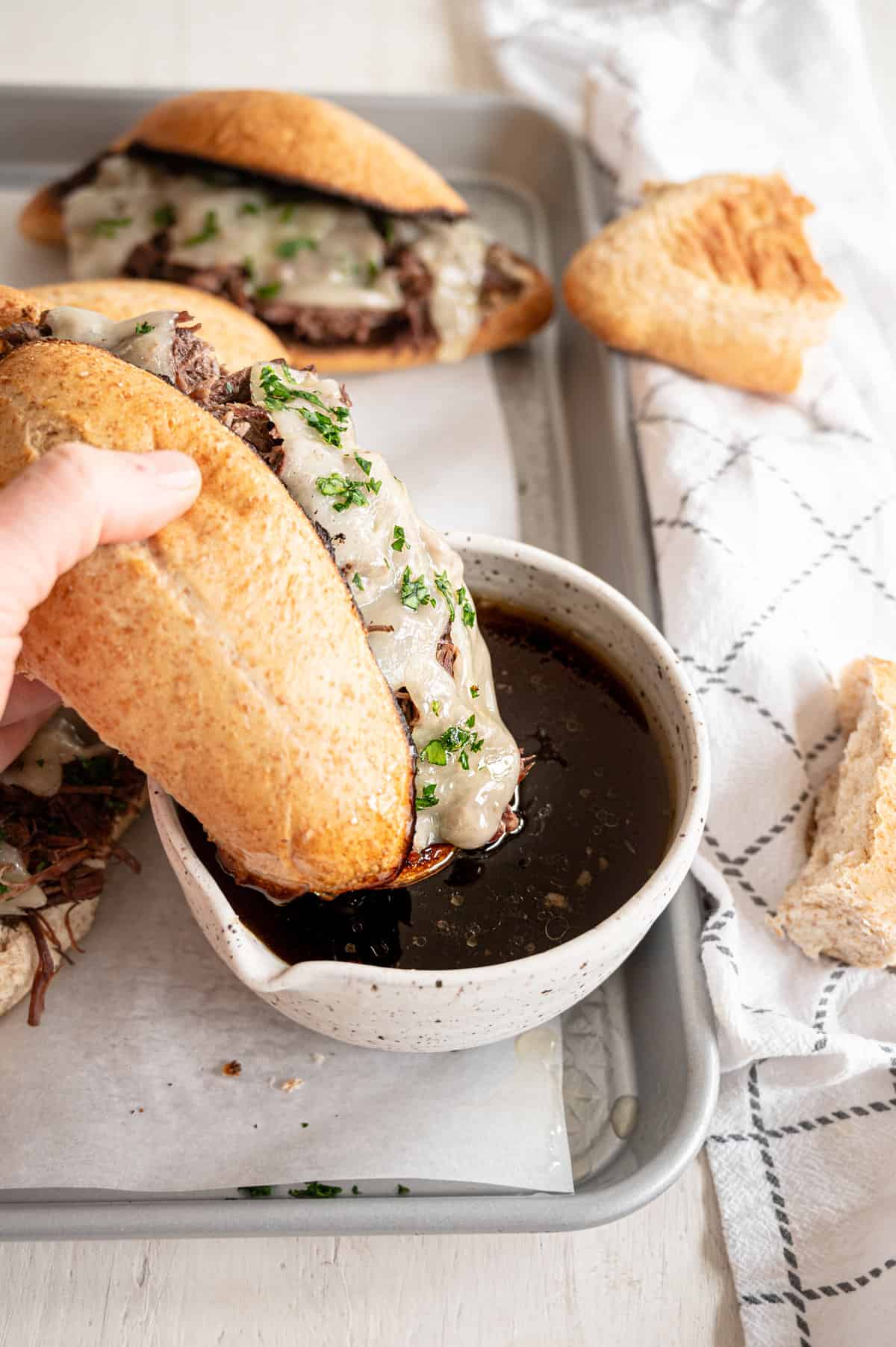 French Dip Sandwiches Dump and Go CrockPot Recipe