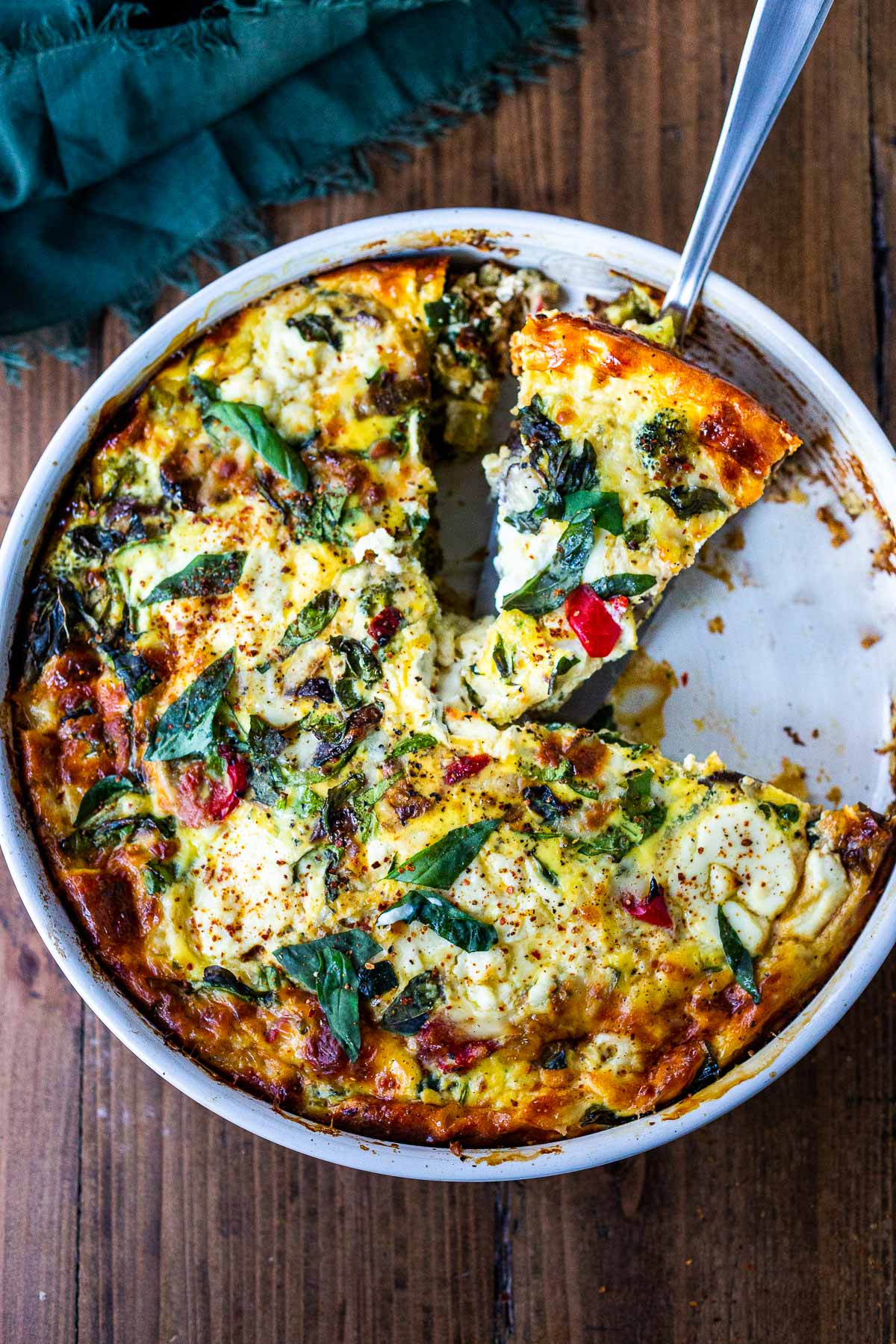 One-Pan Roasted Vegetable Frittata Recipe