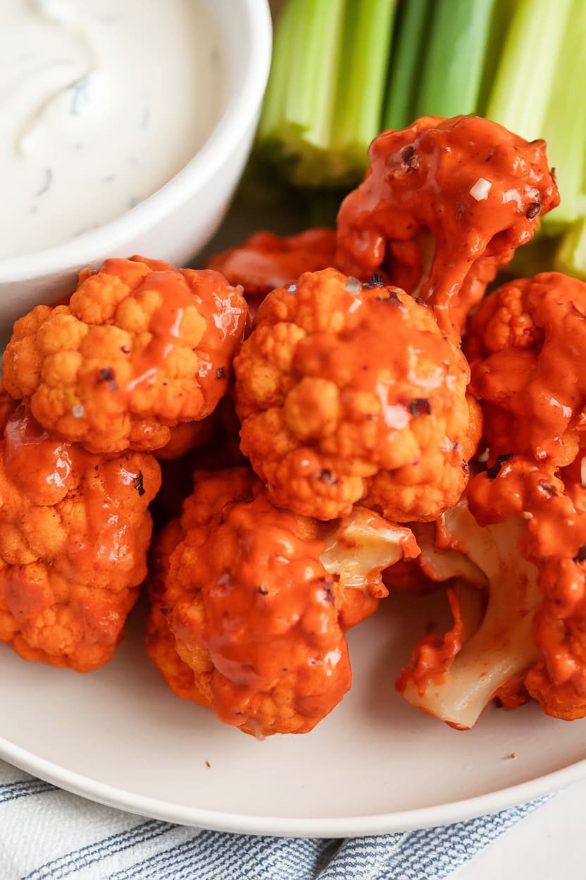 Buffalo Cauliflower Bites