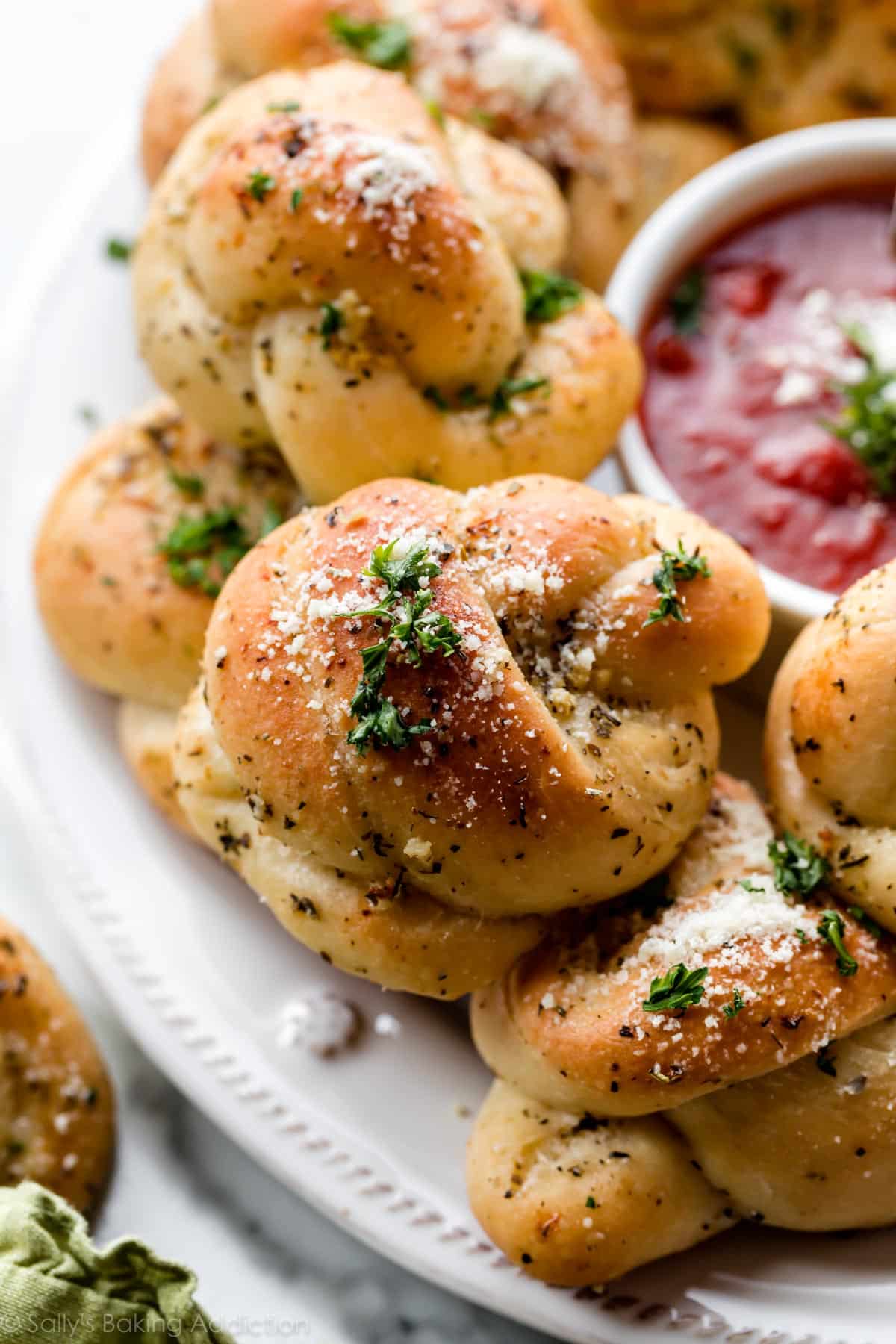 Leftover Baked Ziti Garlic Knots Recipe