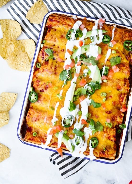 Skinny Chicken Enchiladas Recipe