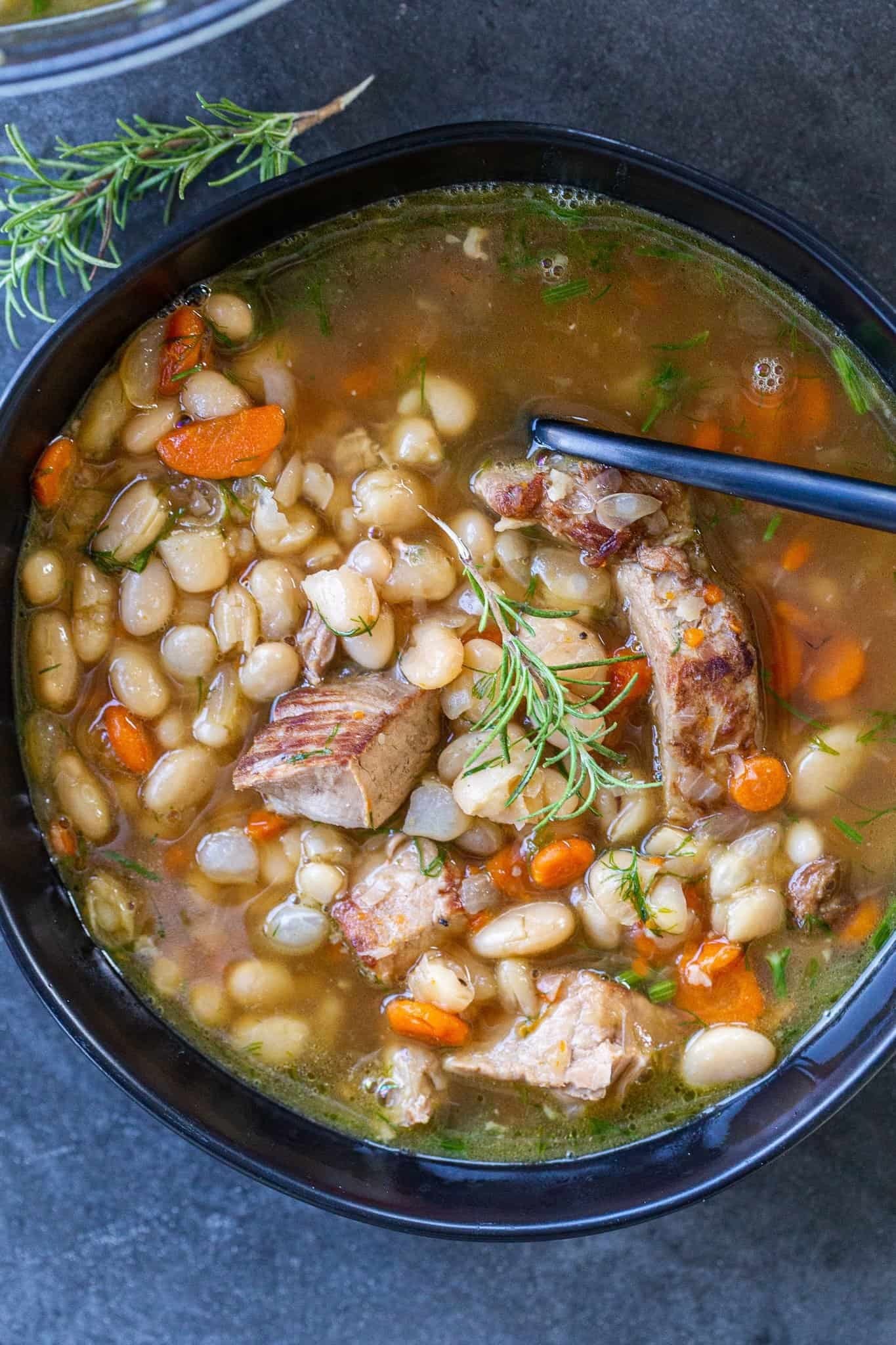 Navy Bean and Salt Pork Recipe
