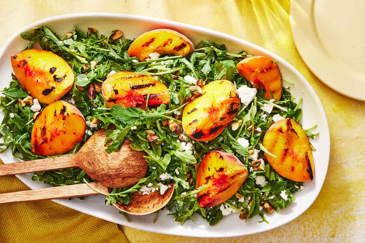 Grilled Peach and Arugula Salad
