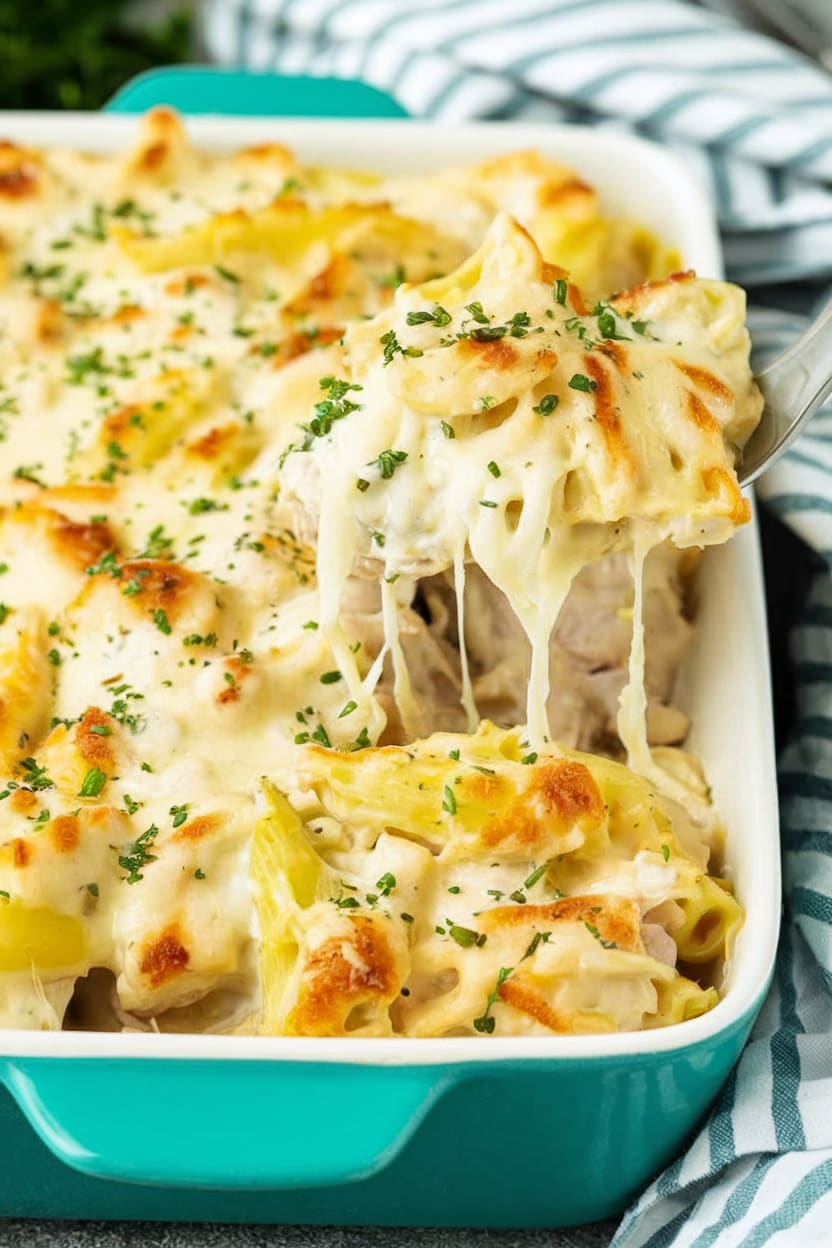 Chicken Alfredo Casserole