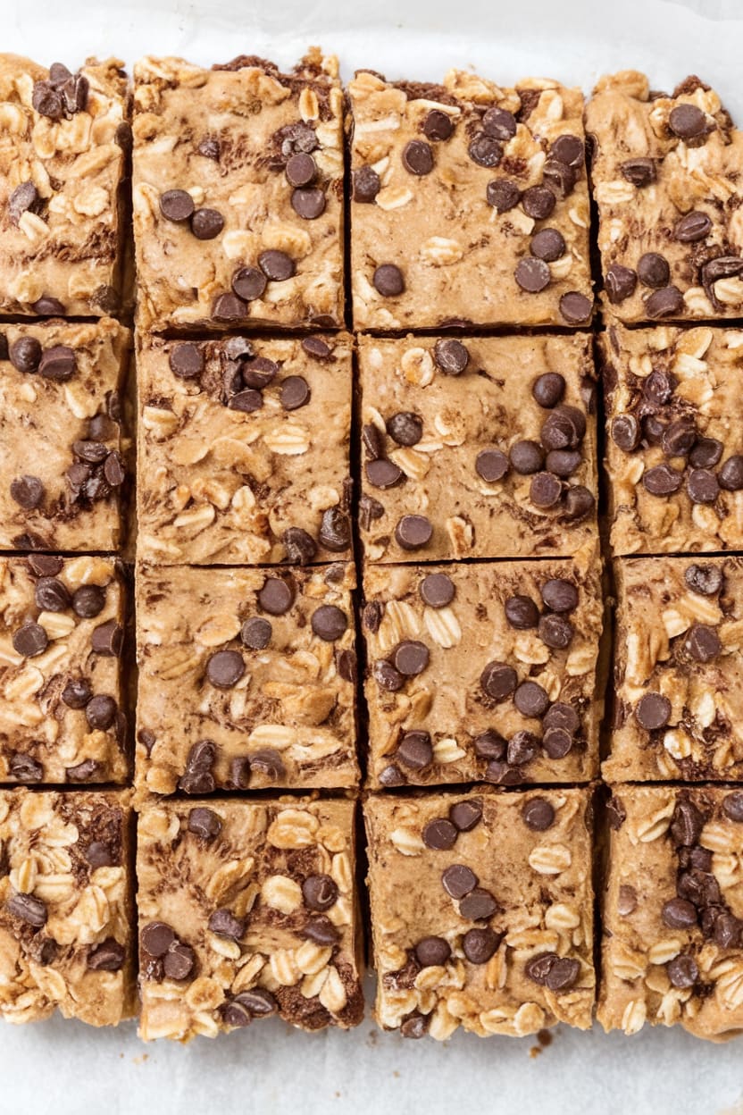 3-Ingredient No-Bake Peanut Butter Oat Squares