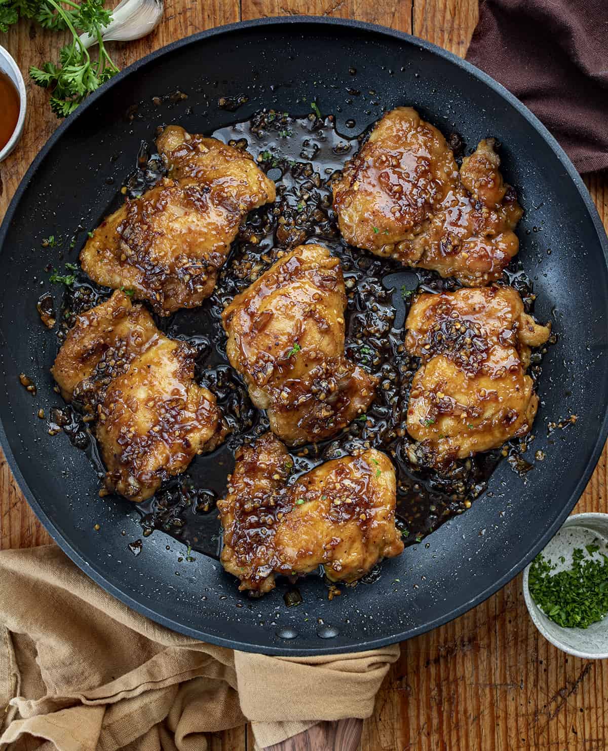 Honey Garlic Glazed Chicken Thighs Recipe