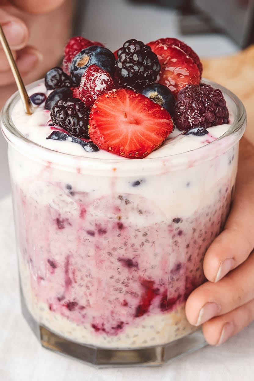 Overnight Oats with Berries