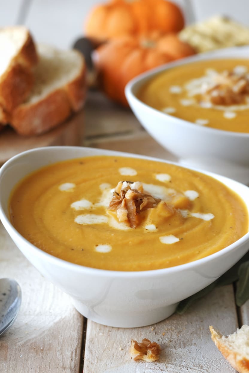 Butternut Squash Soup with Sage
