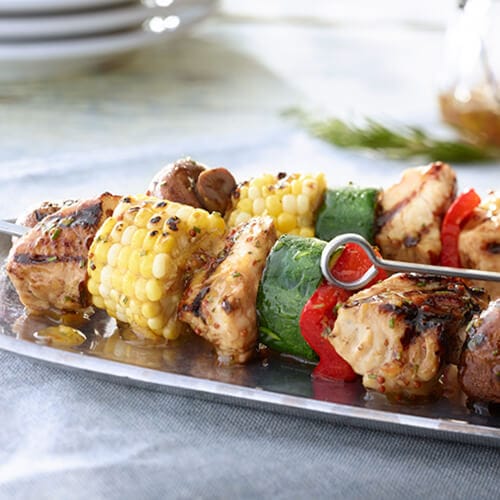 Grilled Turkey and Vegetable Kebabs Recipe