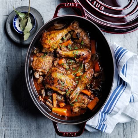 Dutch Oven Coq au Vin Recipe