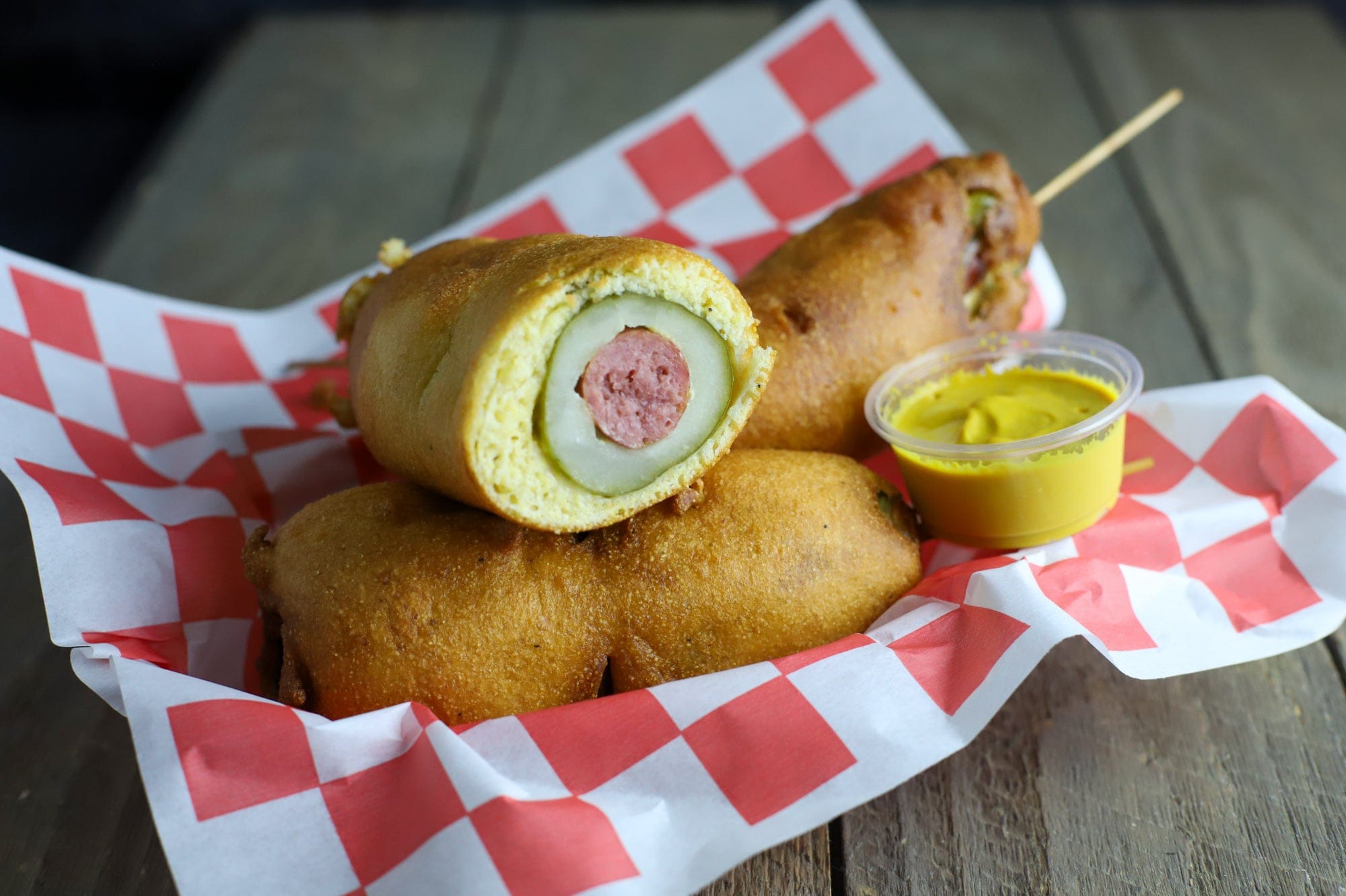 Pickle Corn Dogs