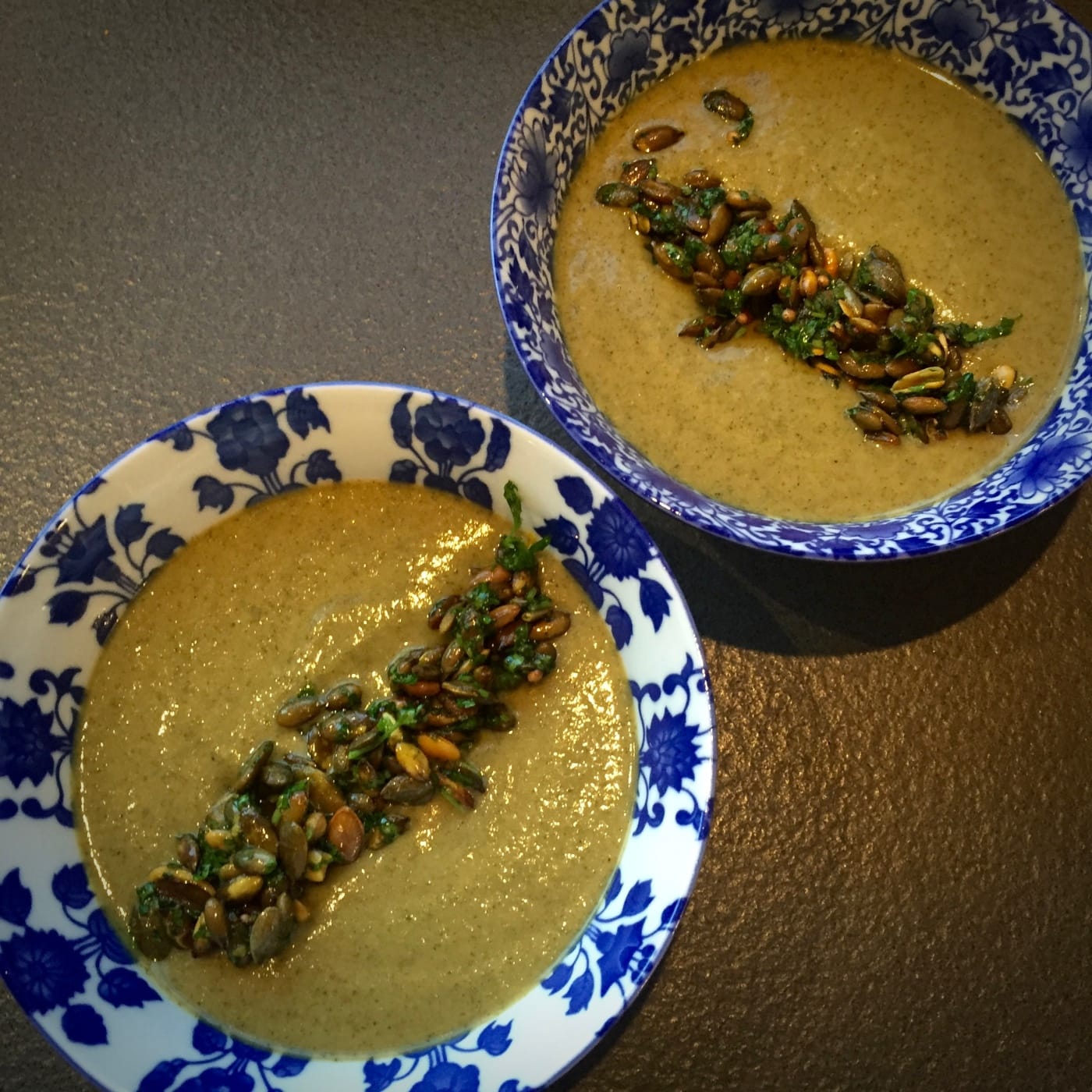 Broccoli and Pumpkin Seed Soup Recipe