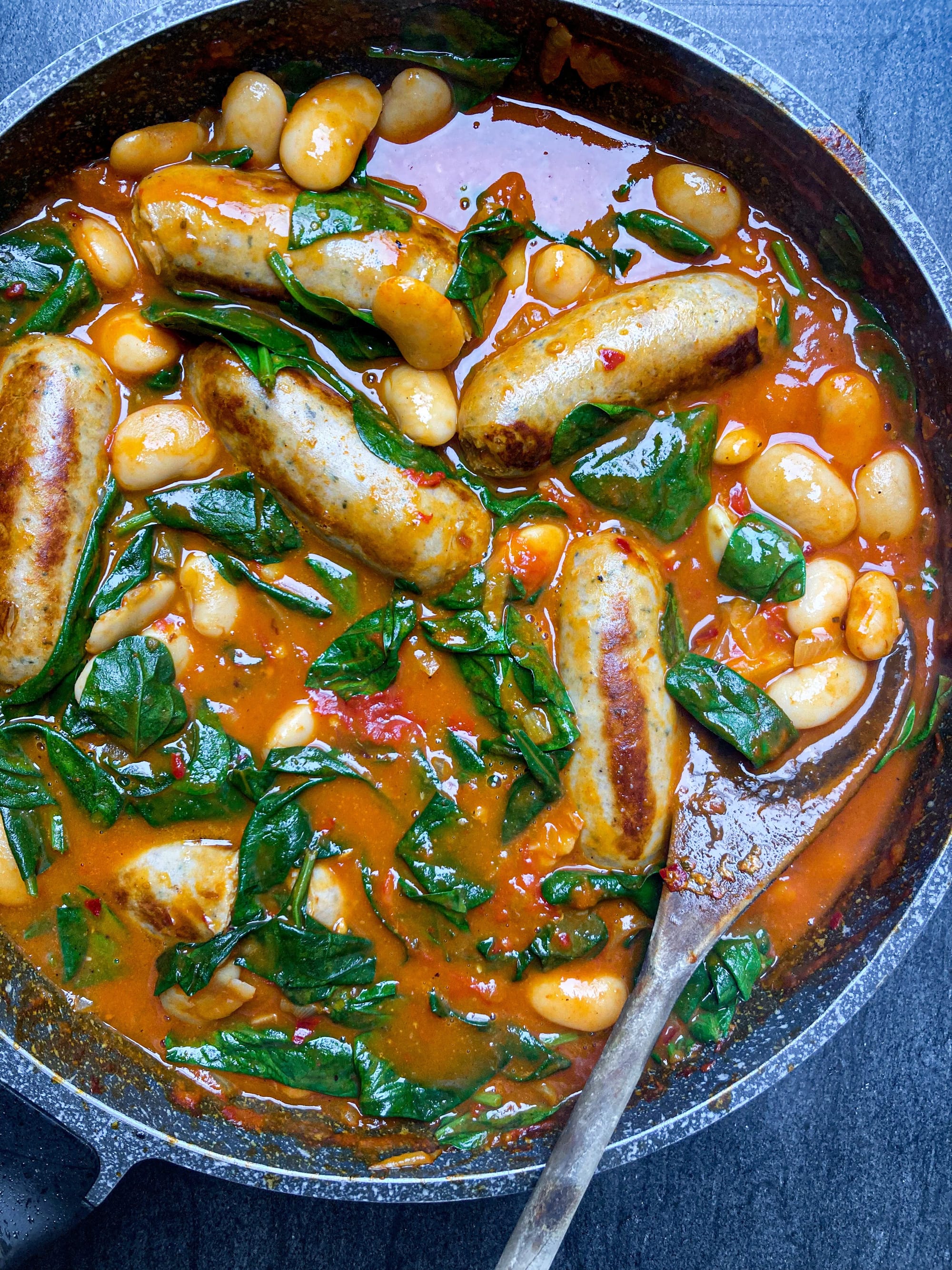 One-Pan Sausage and White Bean Stew Recipe