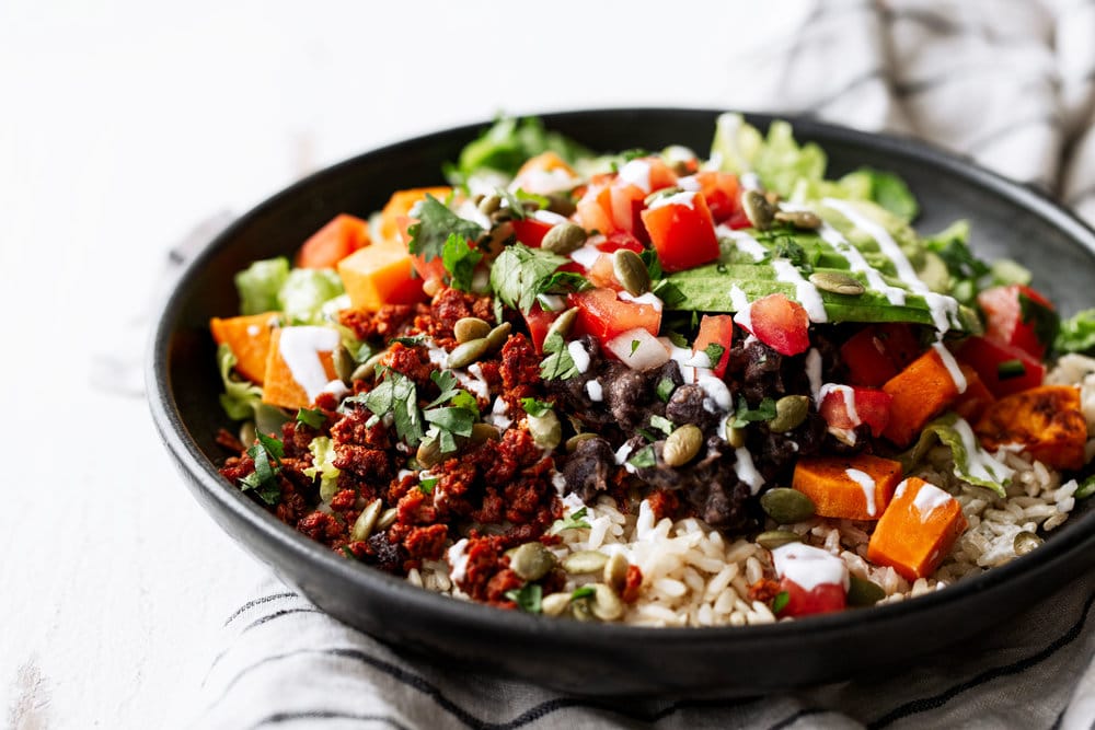 Brown Rice and Black Bean Bowl