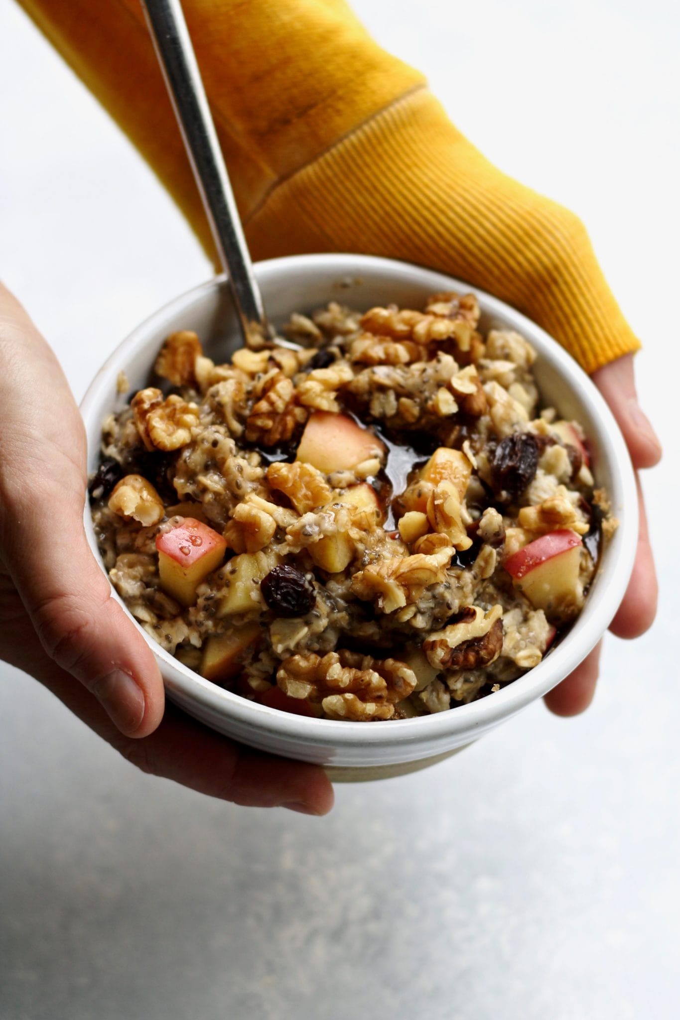 Walnut and Apple Breakfast Porridge Recipe