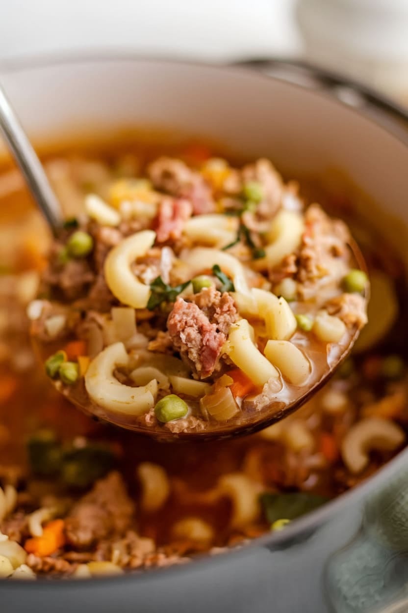 Old-Fashioned Hamburger Soup