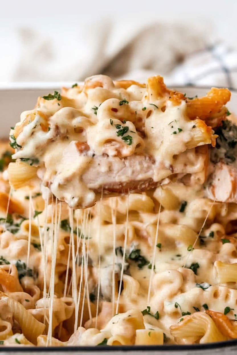 Chicken Alfredo Casserole