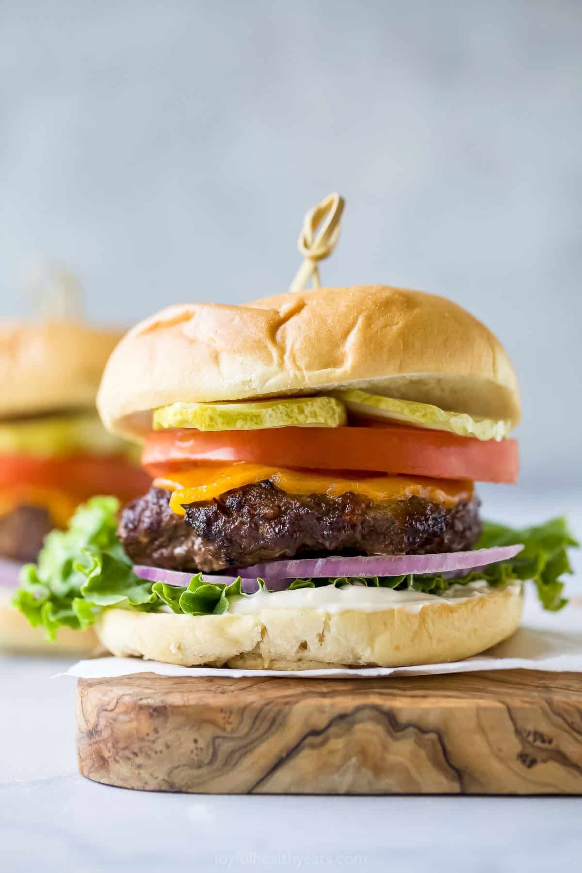 Air Fryer Juicy Burgers Recipe