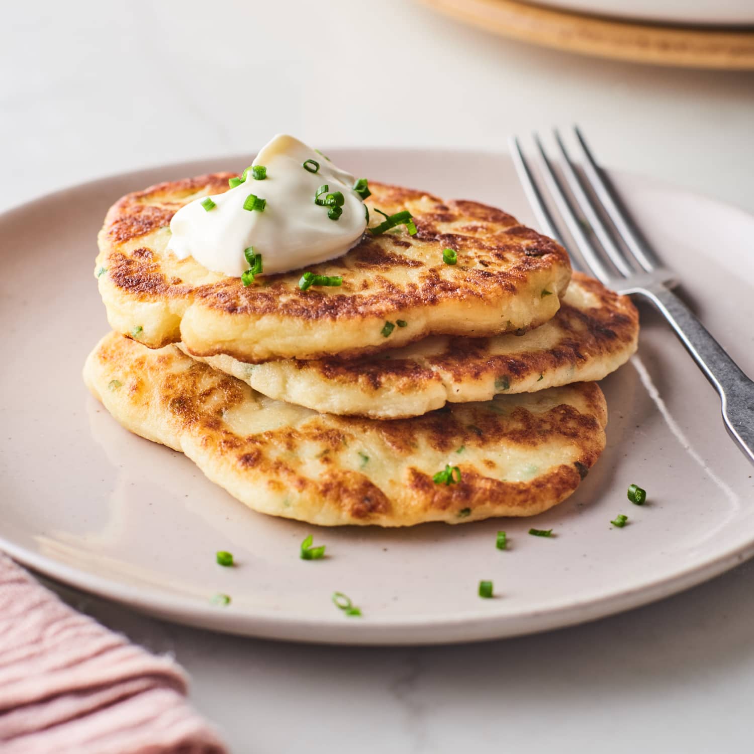 Leftover Mashed Potato Pancakes Recipe