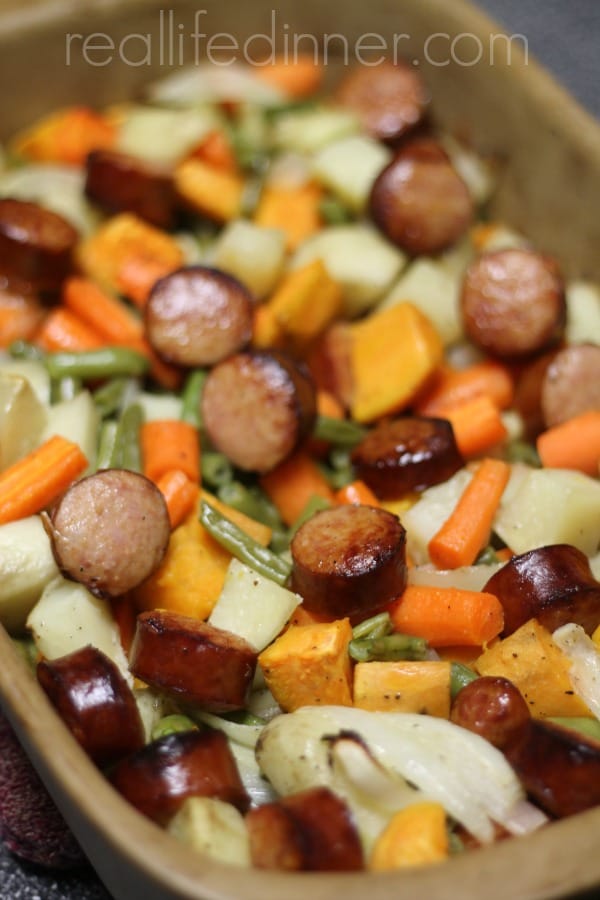Roasted Kielbasa and Vegetables Recipe