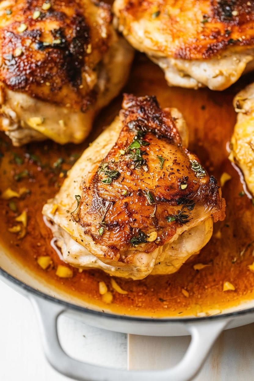 Easy Skillet Chicken Thighs