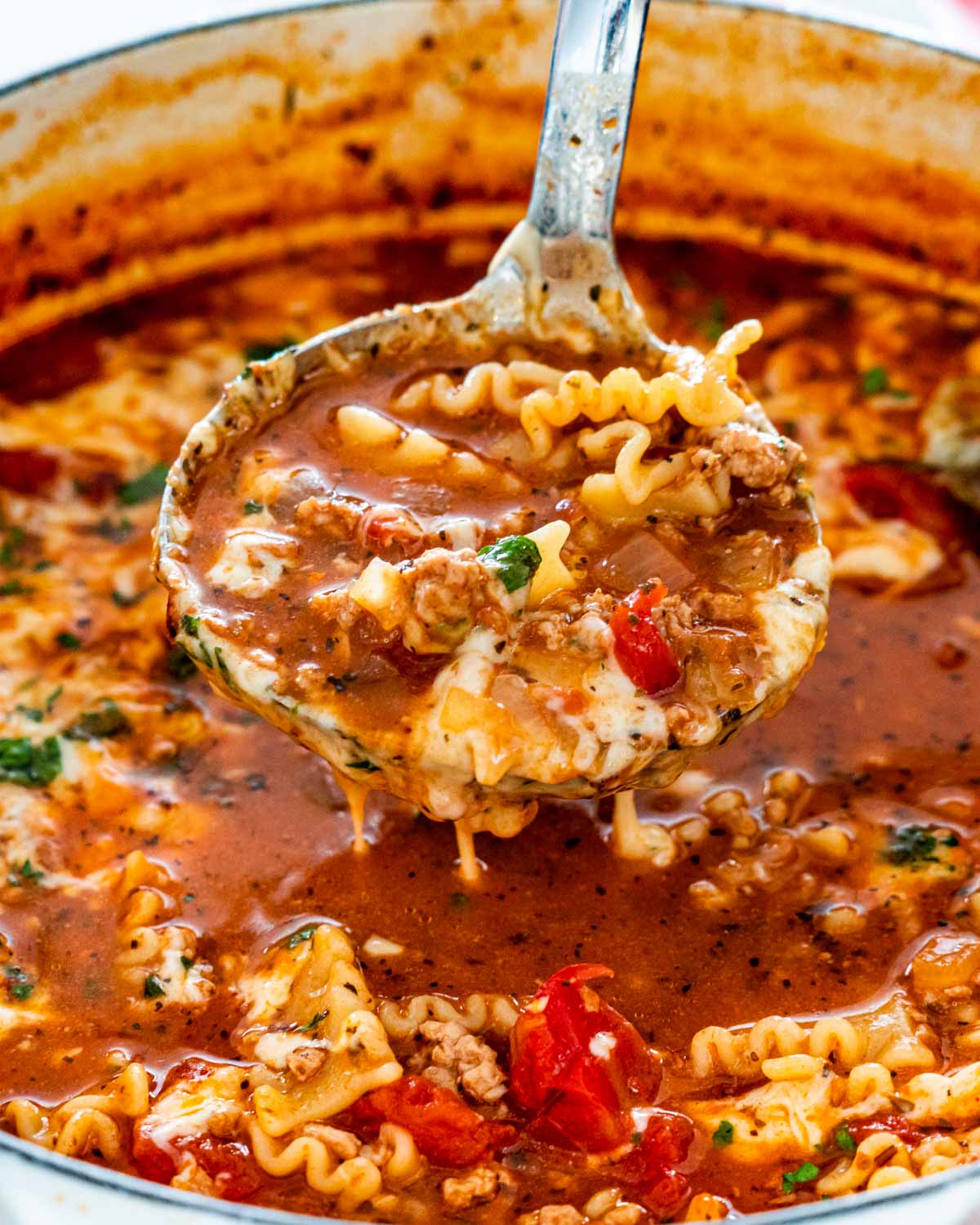 Leftover Lasagna Soup Recipe
