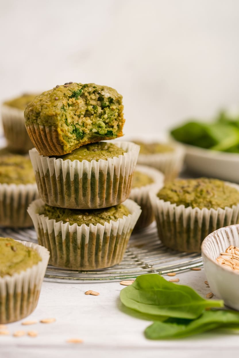 Oatmeal Green Smoothie Muffins