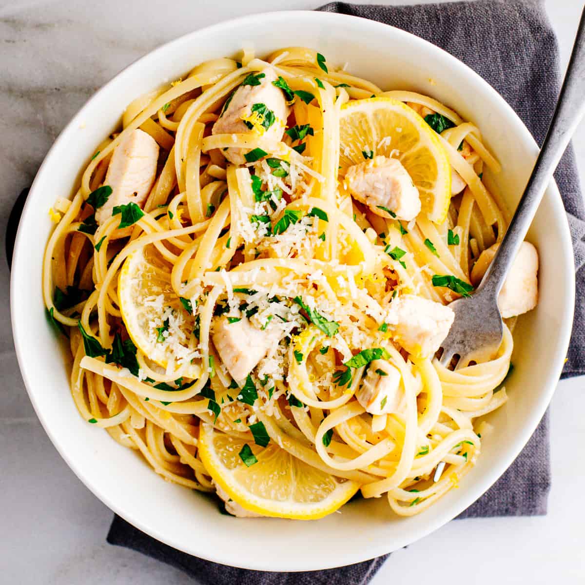 Lemon Garlic Chicken Pasta Recipe