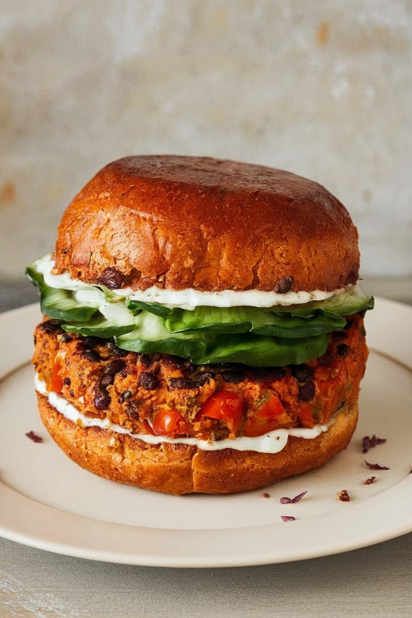 Sweet Potato-Black Bean Burgers