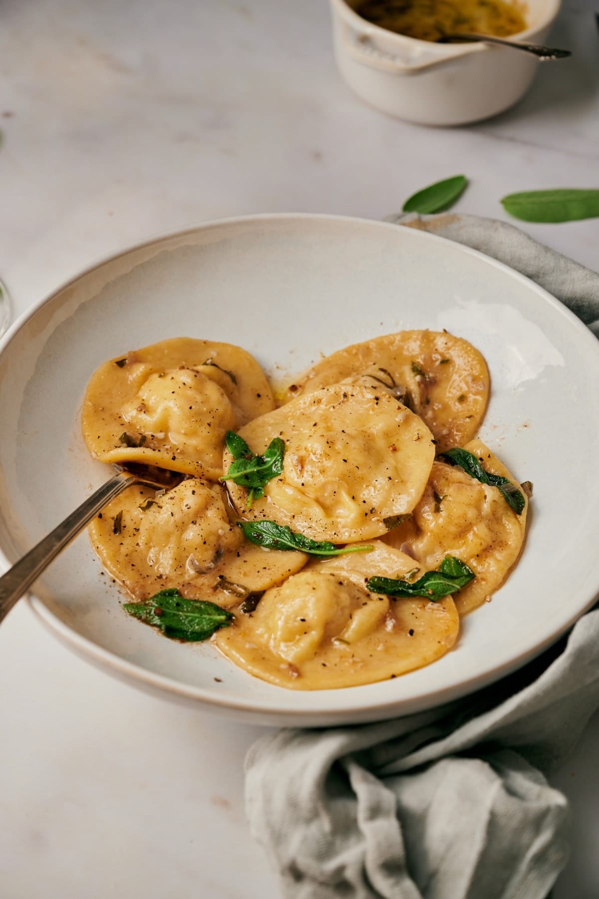Lobster Ravioli with Brown Butter Sage Sauce Recipe