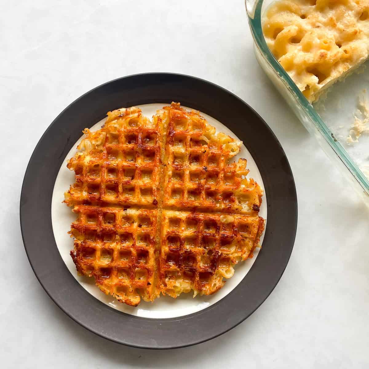 Leftover Mac and Cheese Waffles Recipe