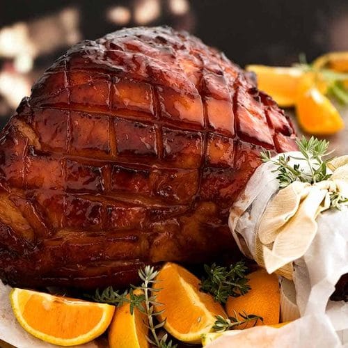 Maple-Glazed Roast Ham