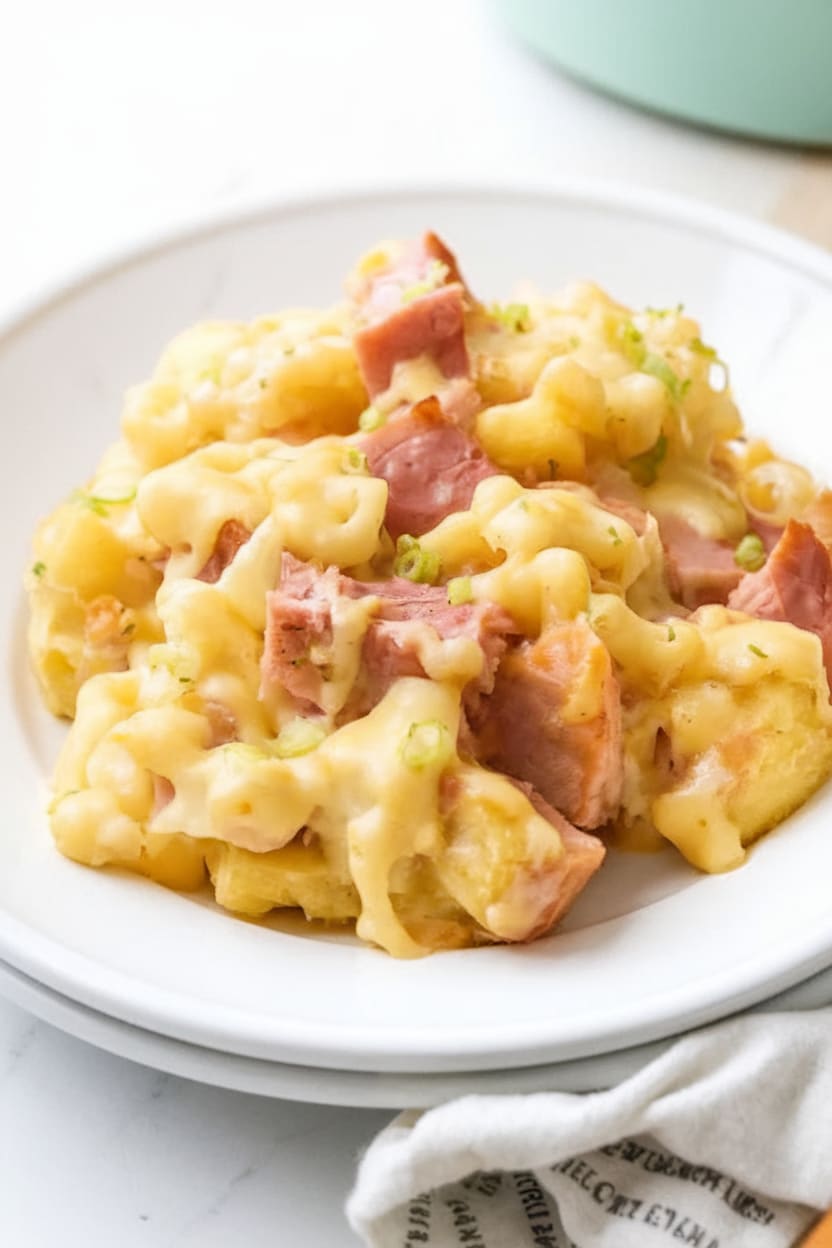 Cheesy Ham & Potato Casserole