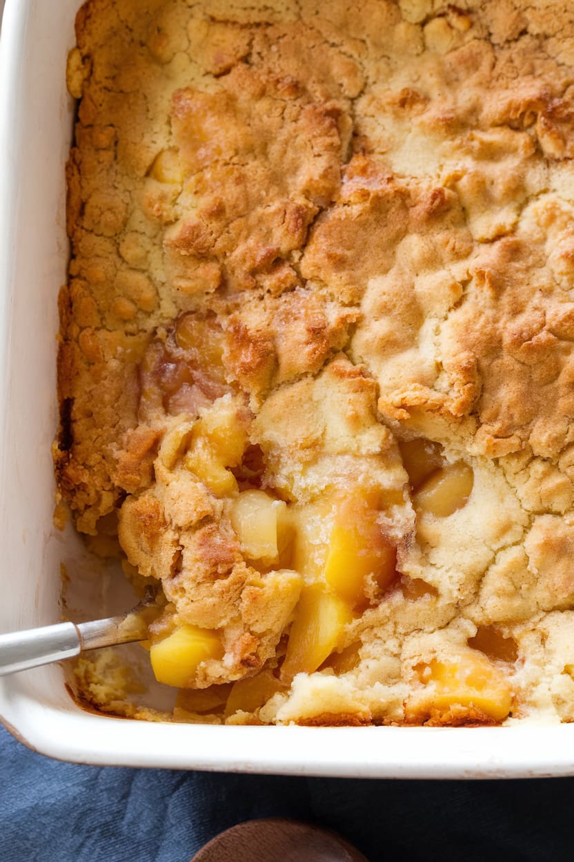 4 Ingredient Peach Cobbler (gluten-free!)