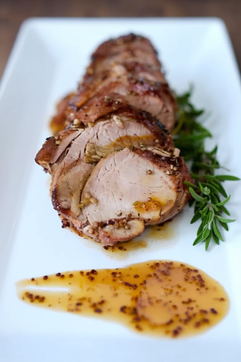 Apple Cider Pork Tenderloin with Easy Pan Sauce