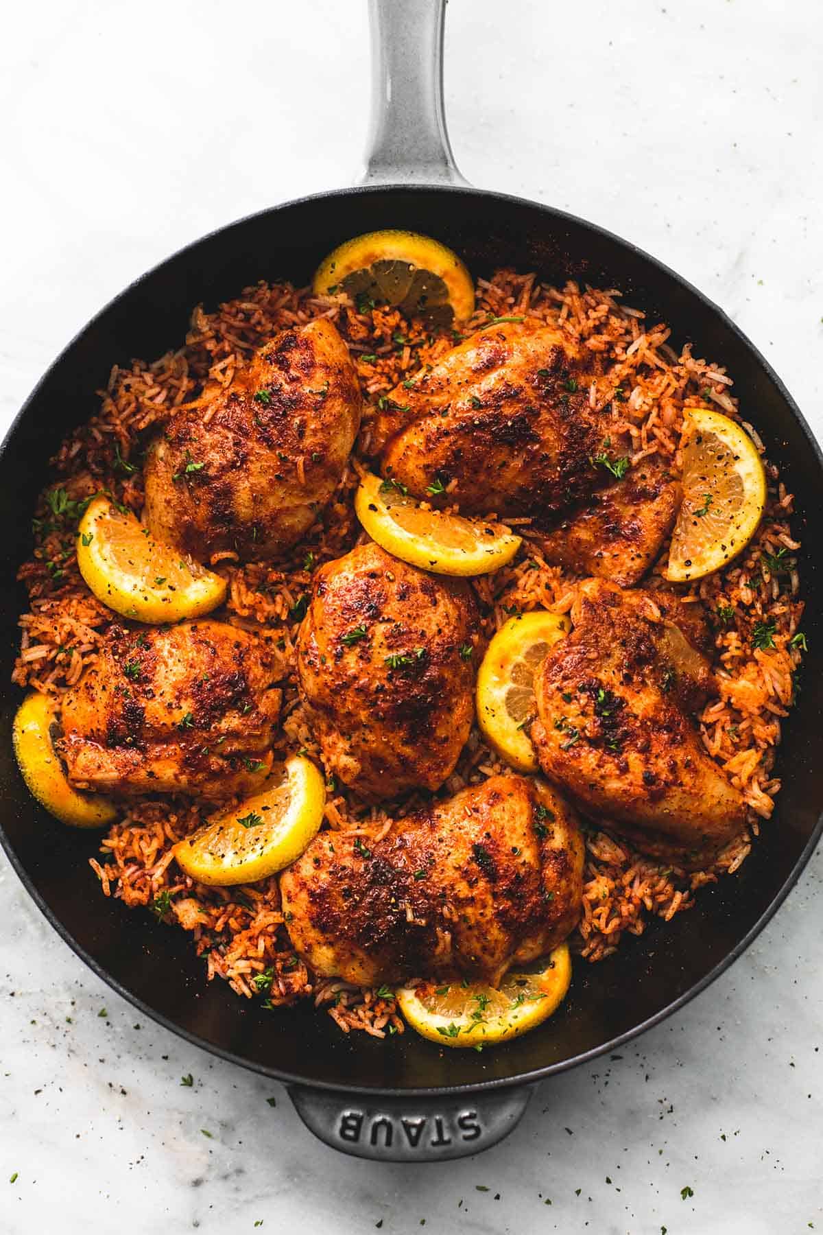One-Pan Spanish Chicken and Rice Recipe