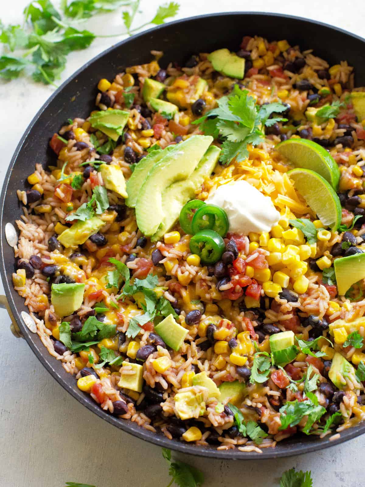 One-Pan Mexican Rice and Beans Recipe