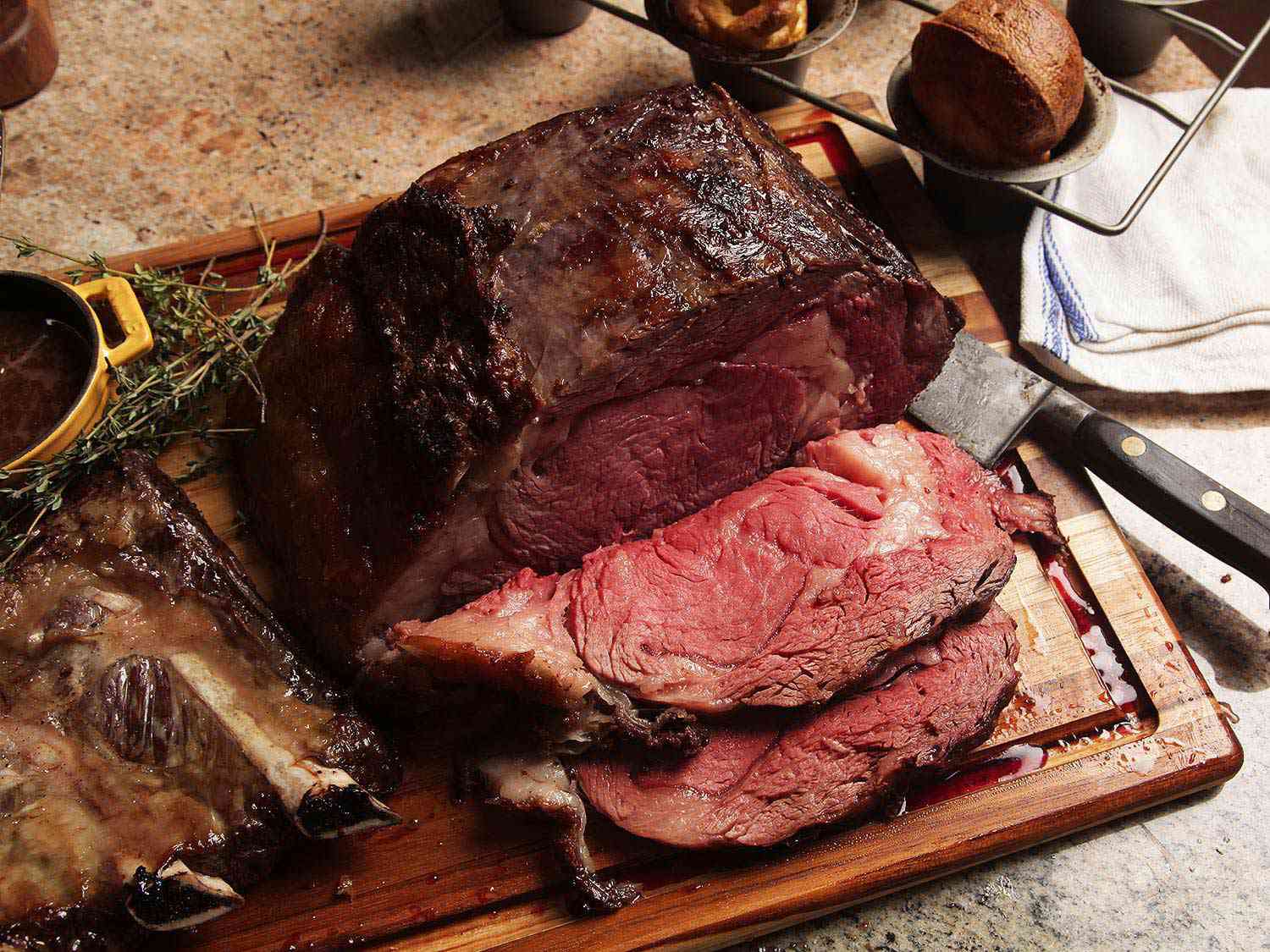 Prime Rib with Red Wine Jus