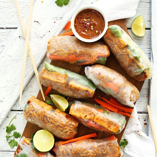 Leftover Pad Thai Spring Rolls Recipe