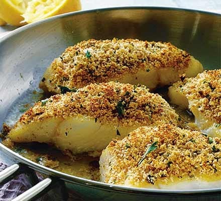 Herb-Crusted Baked Fish Recipe