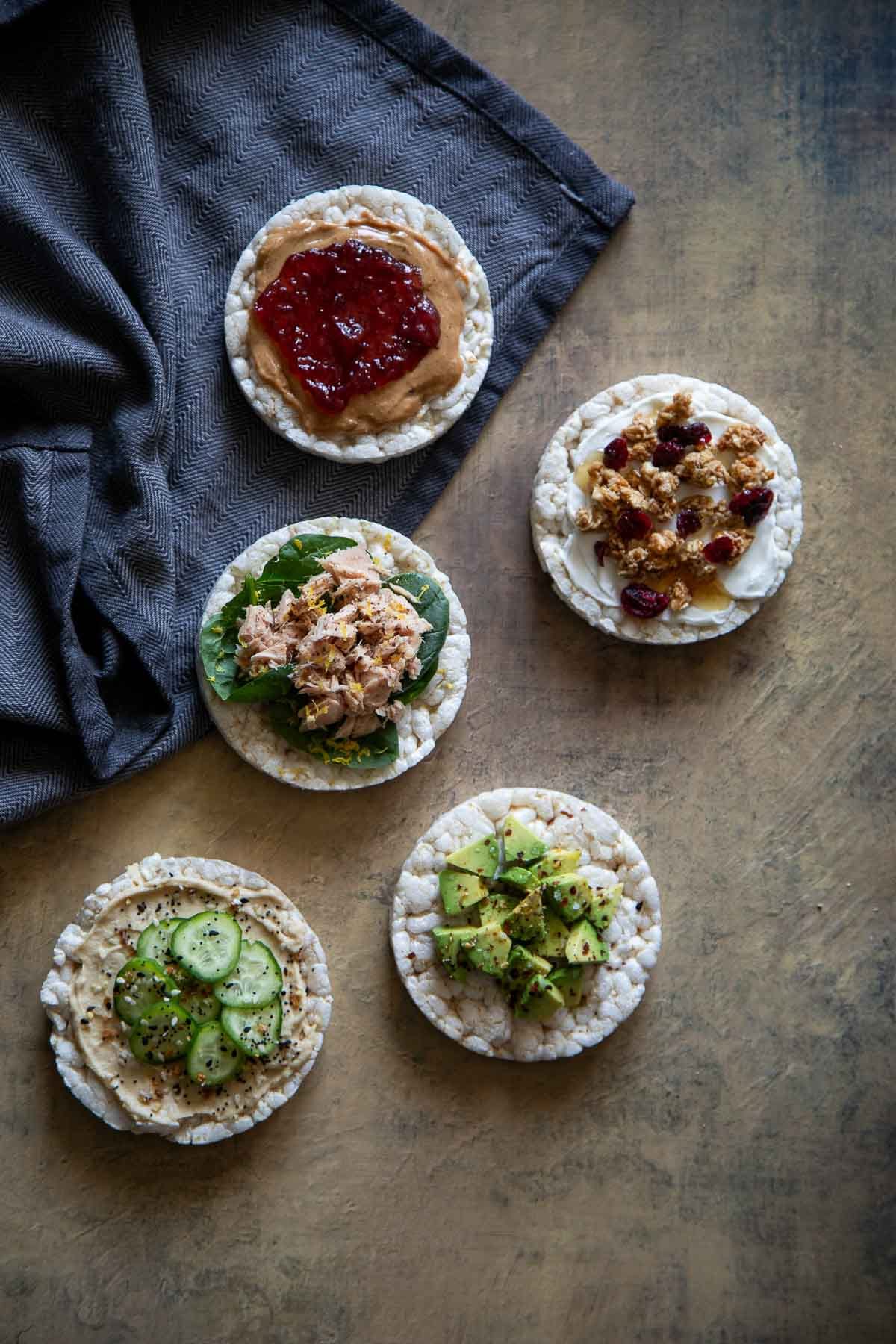 Rice Cakes with Toppings Recipe