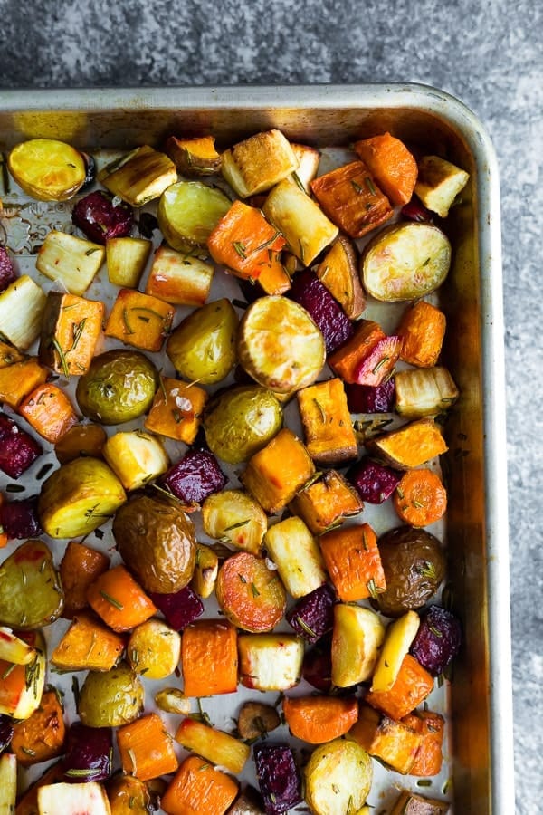 One-Pan Roasted Root Vegetables with Rosemary Recipe