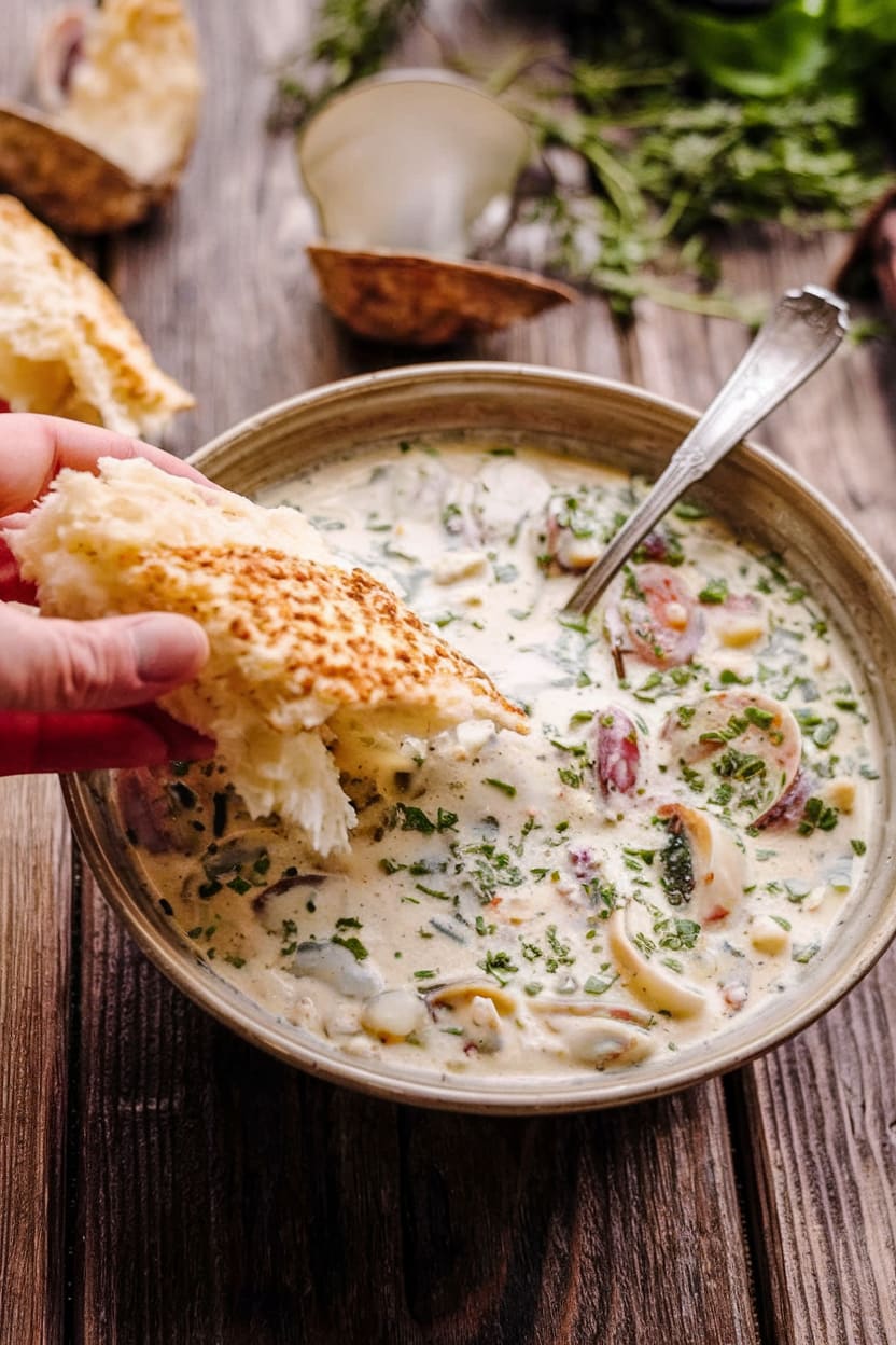 Thick and Creamy New England Clam Chowder